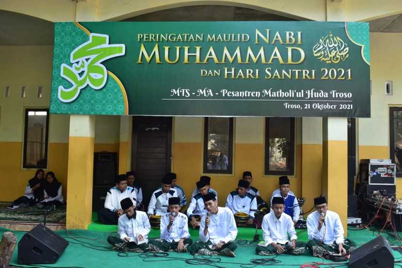 MA dan MTs. MH Troso Peringati Maulid Nabi Muhammad 1443 H dan Hari Santri Nasional 2021